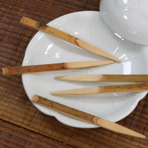 일본 나무 포크9cm-다식 꽂이 5개/화과자 포크